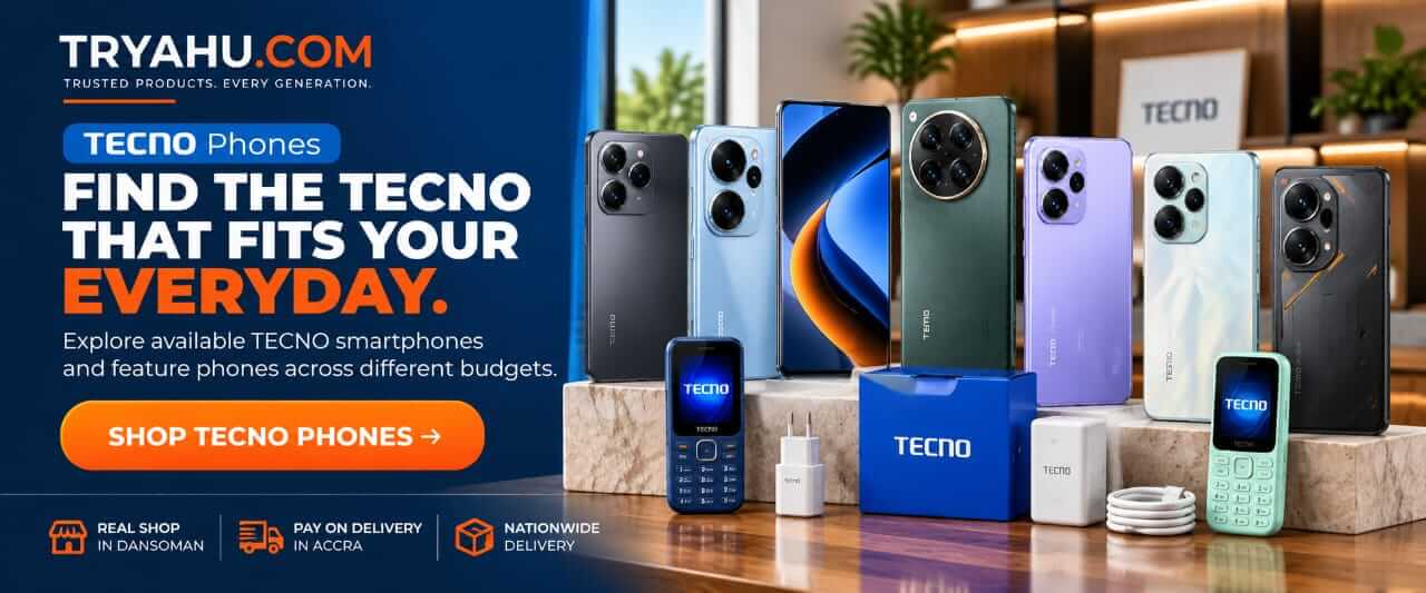 Latest Original TECNO Phones At Best Prices | TRYAHU Ghana