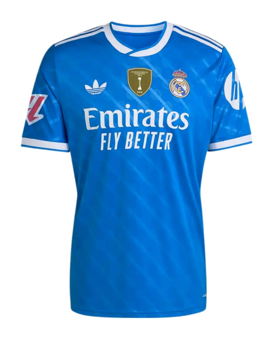 Step out in the Authentic 2025/2026 Real Madrid Third Football Jerseys