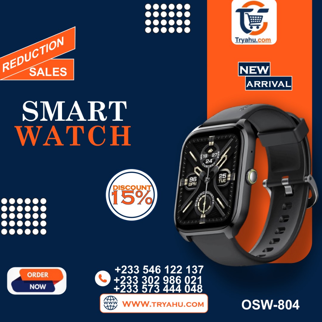Oraimo Watch 5 Lite OSW-804  2.01 – HD Smartwatch – IP68 – 7-Day Use