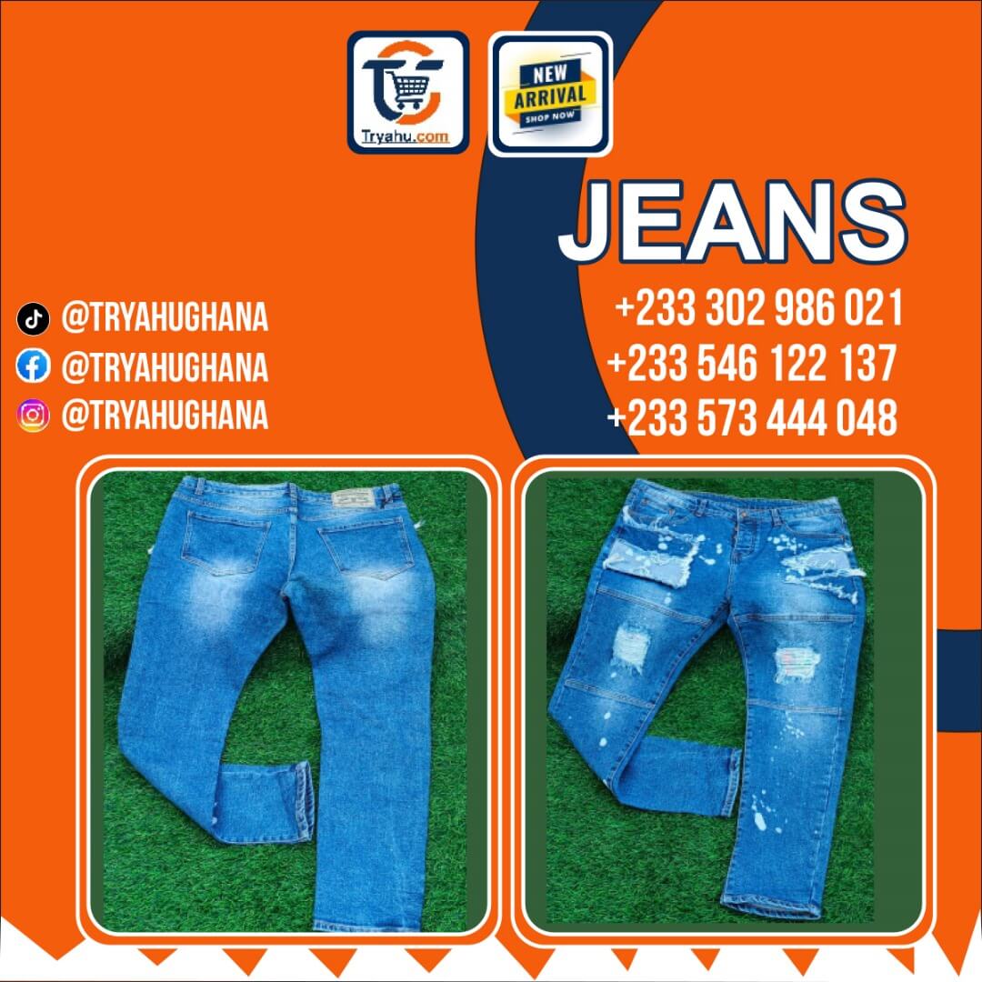 Men’s Stylish Jeans Trousers – Soft Stretch Fabric – Everyday Comfort
