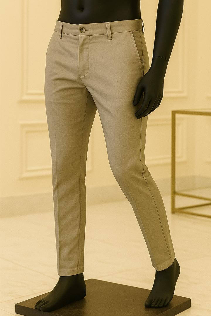 High-Quality Men’s Khaki Trousers – Stylish Everyday Wear – Ghana