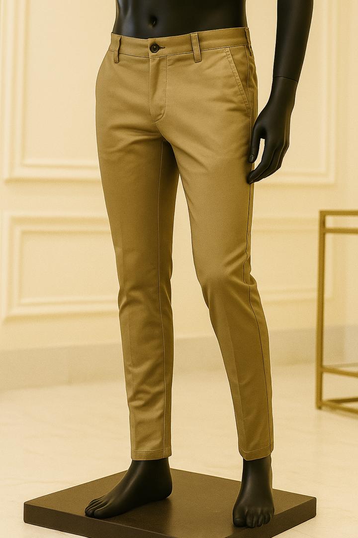 Men’s Classic Khaki Trousers – Durable & Stylish