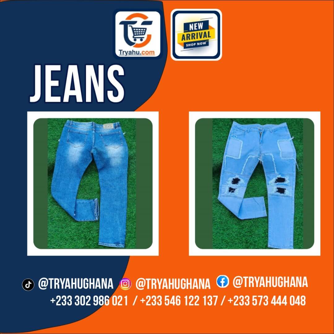 Men’s Premium Jeans – Comfortable, Durable & Stylish – Ghana