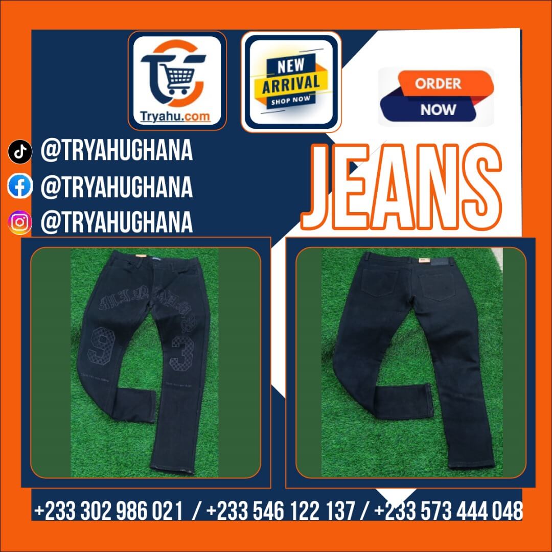 Premium Men’s Jeans in Ghana – Strong Denim – Sizes 32 & 33