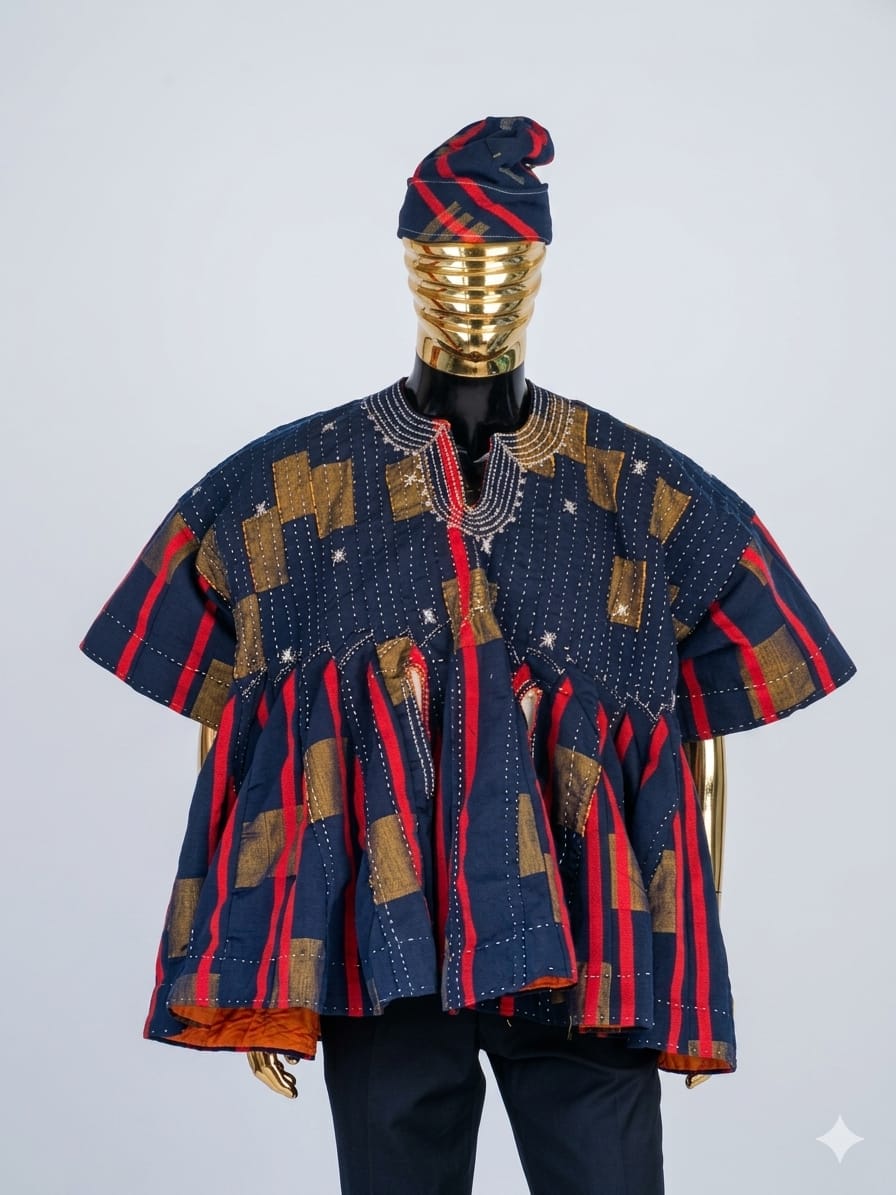 Luxury African Identity Wear – Handwoven Fugu & Batakari Smocks Online