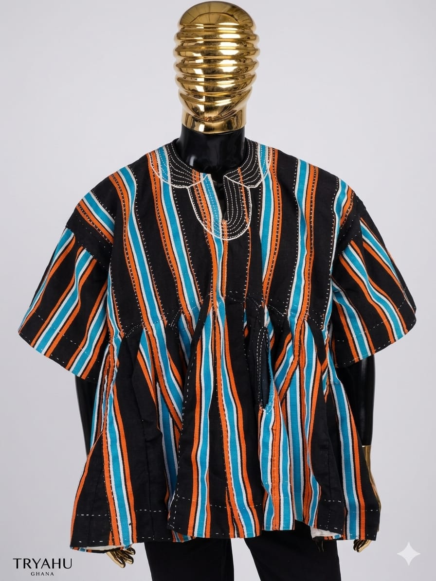 Elevate Your African Look – Premium Handwoven Fugu & Batakari Smocks Online