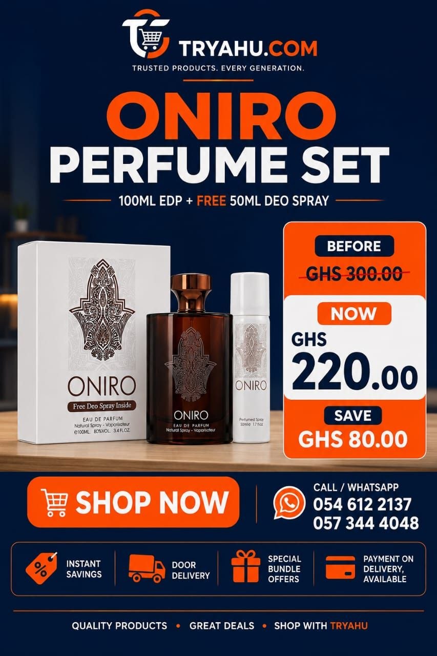 ONIRO Eau De Parfum 100ML – Free Deo Spray 50ML – Premium Fragrance Ghana