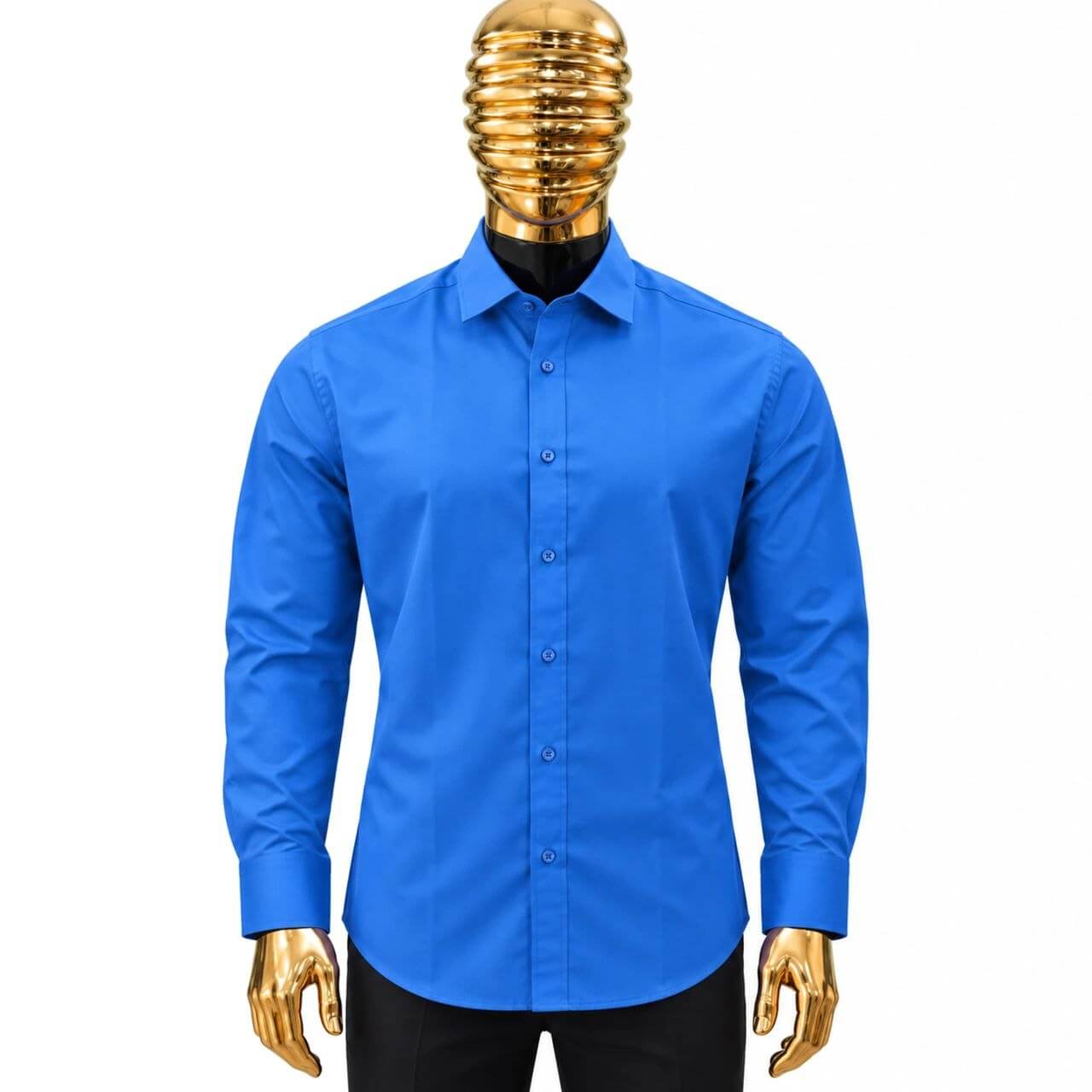 Buy Plain Royal Blue Long Sleeve Shirt – Sizes L, XL & 2XL